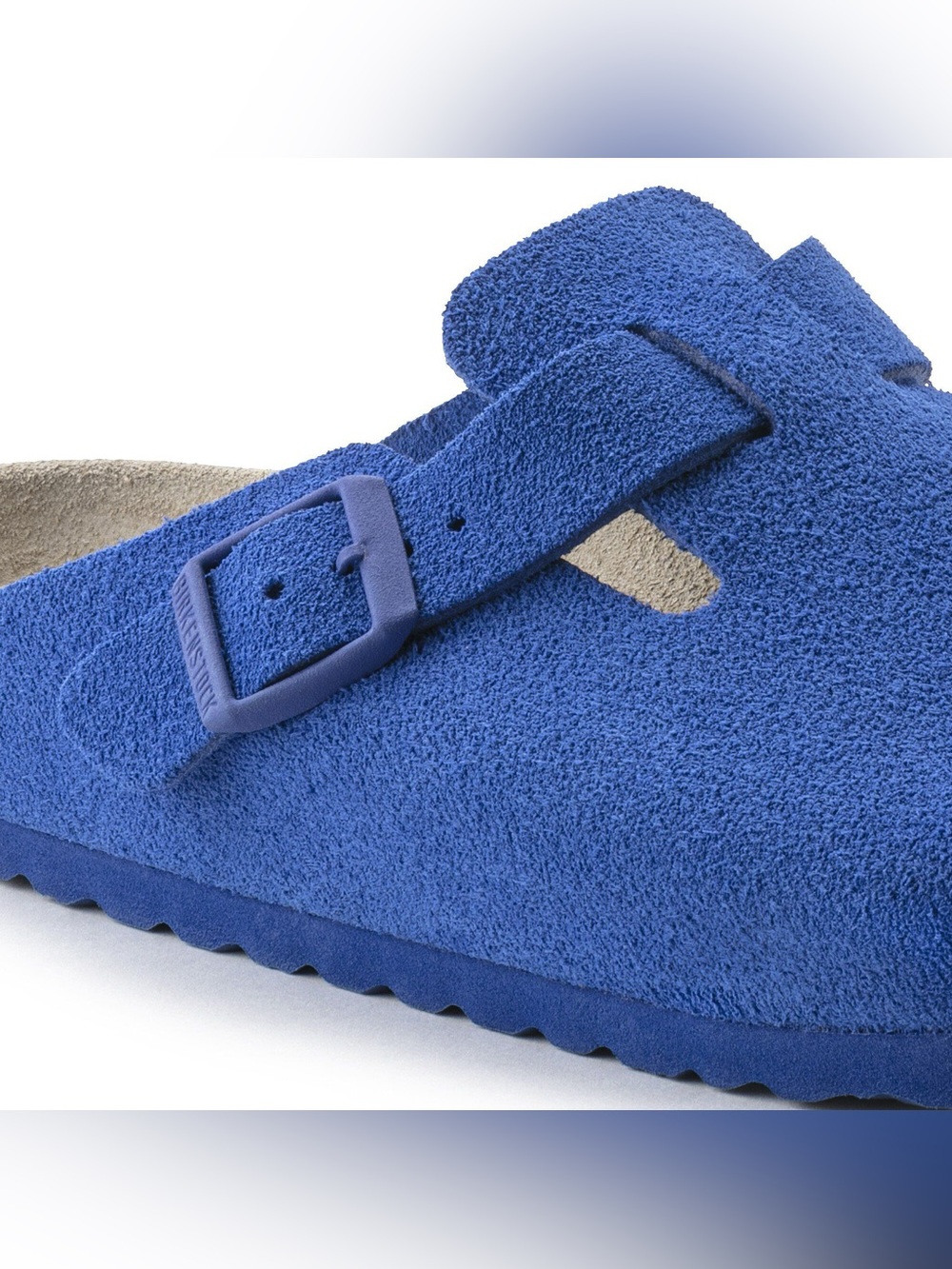 Birkenstock Ultra Blue Boston Suede Leather Men’s Sz 10 BNWB - Picture 5 of 10
